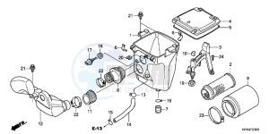 TRX420TMC drawing AIR CLEANER