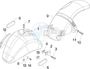 LXV 150 4T USA drawing Wheel housing - Mudguard