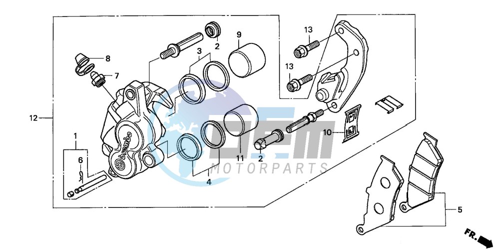 FRONT BRAKE CALIPER