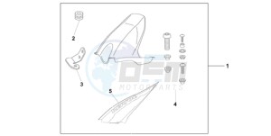 CBR1000RR9 UK - (E / MME) drawing HUGGER REPSOL REPLICA