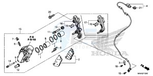 NC750SAG NC750S Europe Direct - (ED) drawing FRONT BRAKE CALIPER