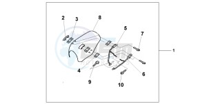 VT750C drawing WINDSCREEN