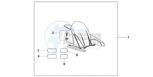 CB600FA9 UK - (E / ABS MKH) drawing HUGGER NIGHT STAR BLACK