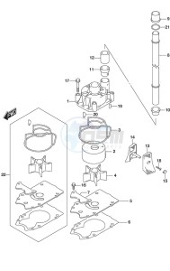 DF 250 drawing Water Pump SS Model