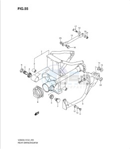 VZ800L0 drawing REAR SWINGING ARM