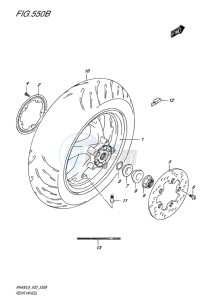 AN400 ABS BURGMAN EU-UK drawing REAR WHEEL