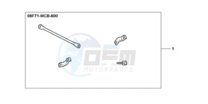 XL125VA E / MKH drawing HANDLE BRIDGE