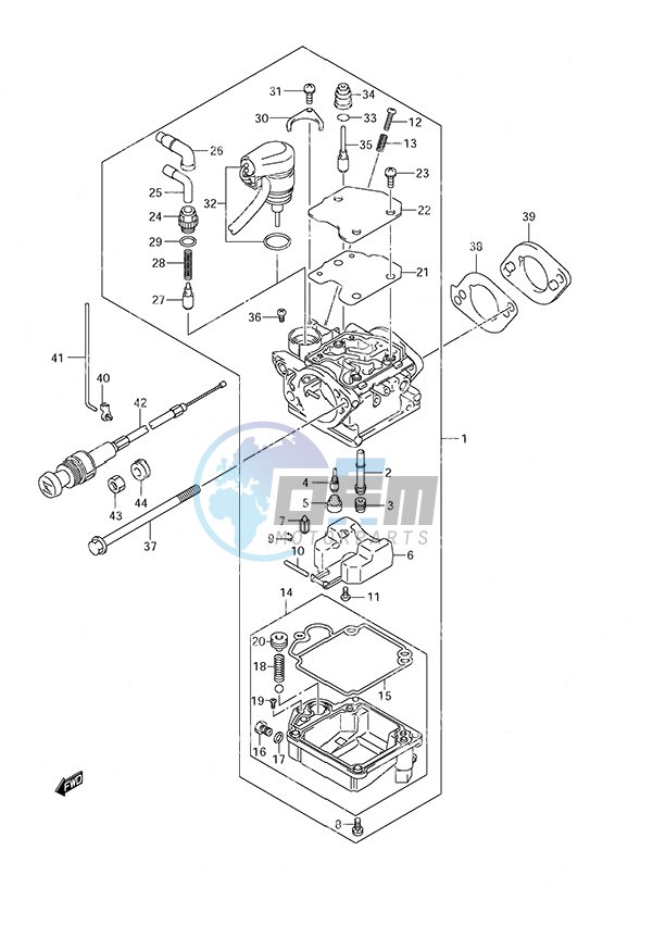 Carburetor Non-Remote Control