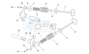 Leonardo 250 st (eng. Yamaha) drawing Valves