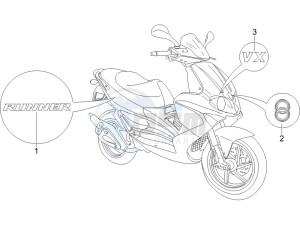 Runner 125 VX 4 (UK) UK drawing Plates - Emblems