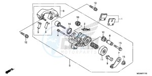 VFR1200XDH 2ED - (2ED) drawing PARKING BRAKE CALIPER