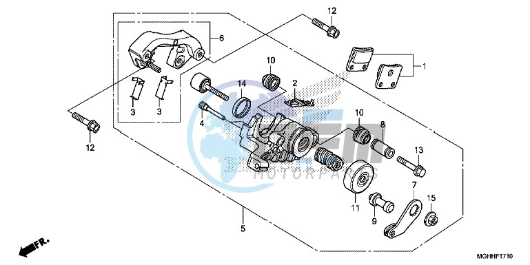 PARKING BRAKE CALIPER