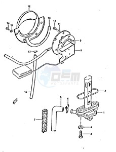 GSX750 (T-X) drawing FUEL COCK (MODEL T)