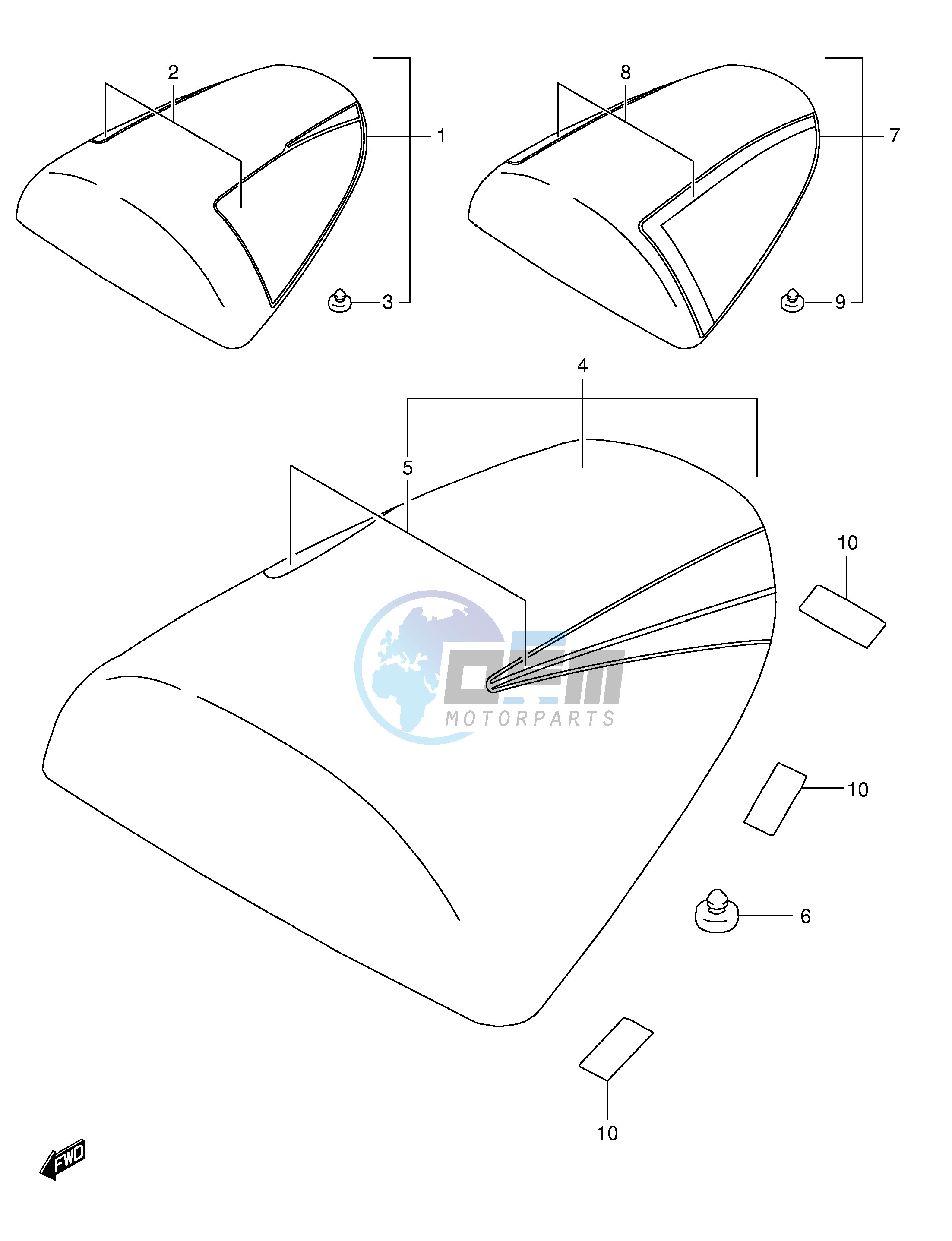 SEAT TAIL BOX (MODEL Y)