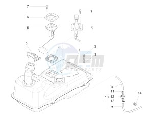 Fly 50 4T 4V USA (EMEA) drawing Fuel tank