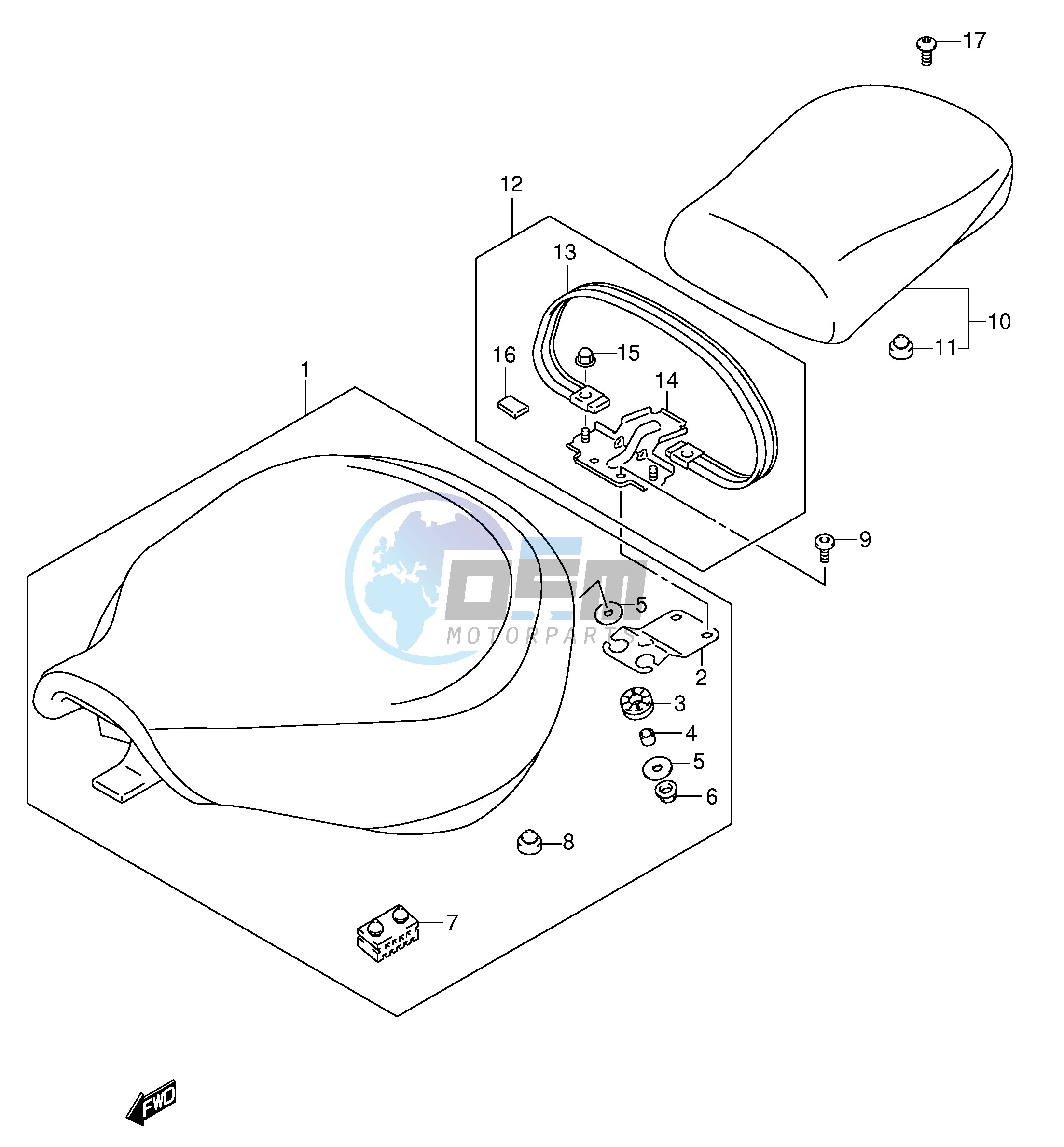 SEAT (VL800K1 K2 K3 K4 K5)