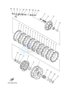 MT09 900 (1RCA 1RCB) drawing CLUTCH