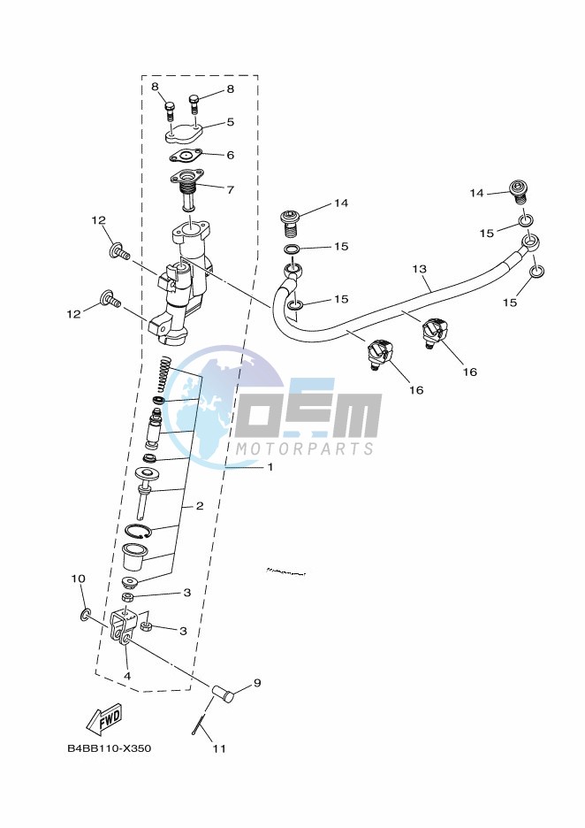 REAR MASTER CYLINDER