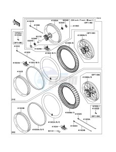 KX250 KX250R6F EU drawing Tires