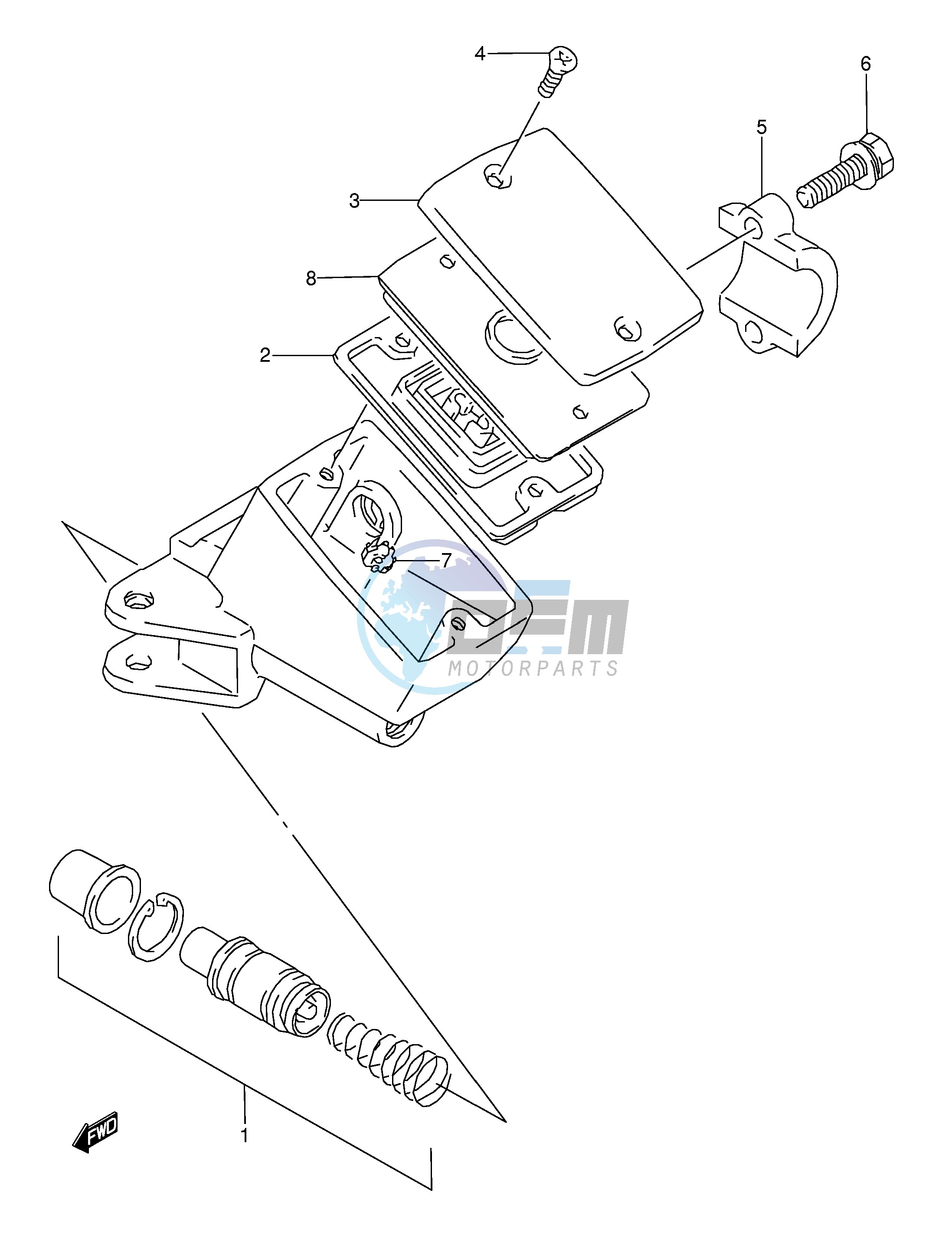 FRONT MASTER CYLINDER (MODEL S T V W)