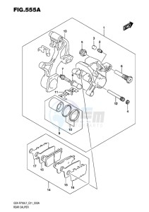 GSX-R750 EU drawing REAR CALIPER