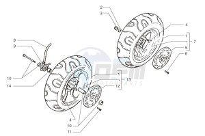 Ark LC X-TYPE- Red-Matt Black 50 drawing Front wheel-Rear wheel