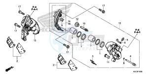 CBR650FAE CBR650FAE 2ED - (2ED) drawing FRONT BRAKE CALIPER