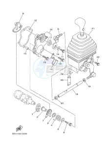 YXR700F YXR7FB RHINO 700 (1RB2 1RB3 1RB4 1RB5) drawing SHIFT SHAFT