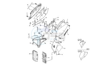 WR 400-426 F 400 drawing SIDE COVERS