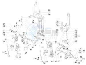 MP3 300 ie E4 LT BUSINESS - SPORT ABS (EMEA) drawing Fork's components (Mingxing)