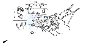 CR85R drawing FRAME BODY