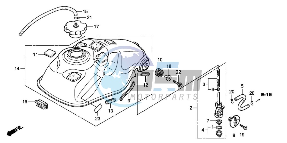 FUEL TANK (TRX300EX'01-'06)