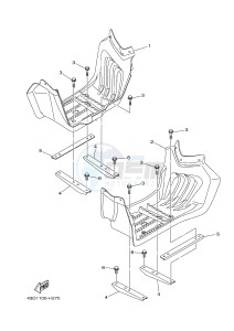 YFM90R (43DB 43DC 43DA 43DA) drawing STAND & FOOTREST