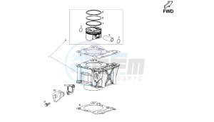 MULHACEN - 125 CC VTHMS1A2A 4T EU3 drawing CYLINDER - PISTON