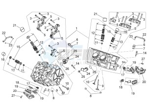 Tuono V4 1100 RR (USA-CND) USA-CND drawing Cylinder head - valves