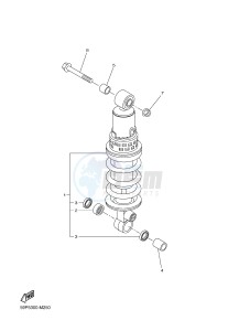 FZ8-SA FZ8 FAZER (ABS) 800 (1BD8 1BD9) drawing REAR SUSPENSION