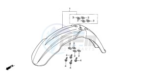 CRF250R drawing FRONT FENDER