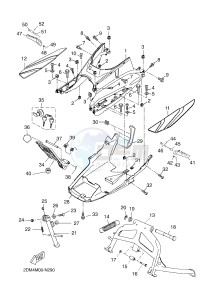 YPR250RA XMAX 250 ABS EVOLIS 250 ABS (2DL7 2DL7) drawing STAND & FOOTREST