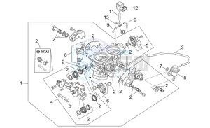 RSV 2 1000 drawing Throttle body