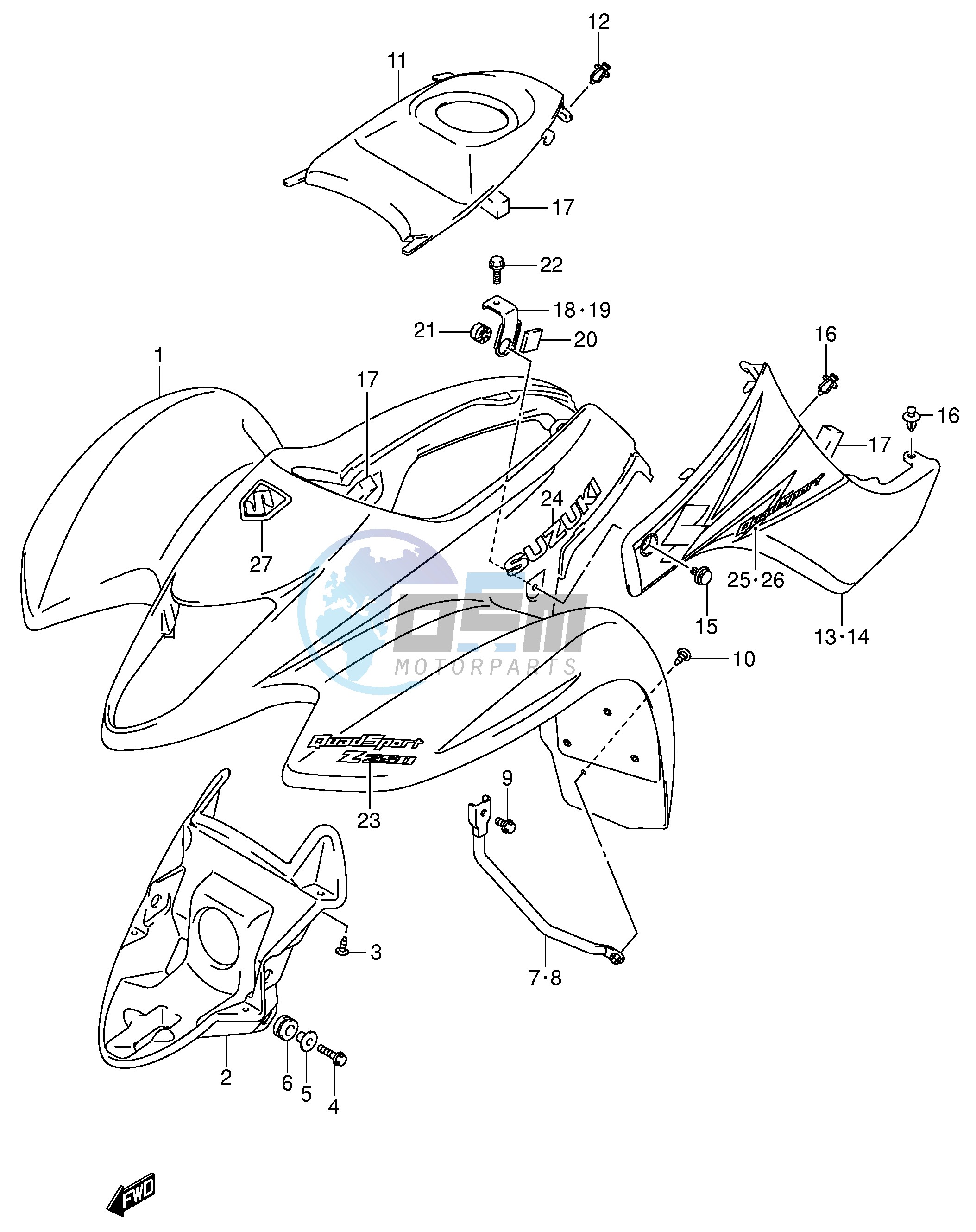 FRONT FENDER (MODEL K4)