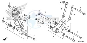 NC750JF Vultus - NC750J Europe Direct - (ED) drawing REAR CUSHION