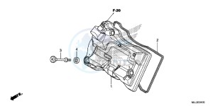 NC700XDE NC700XD 2ED - (2ED) drawing CYLINDER HEAD COVER