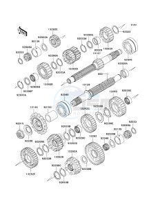 ZR 1000 B [Z1000 EUROPEAN] (B7F-B9F) B7F drawing TRANSMISSION