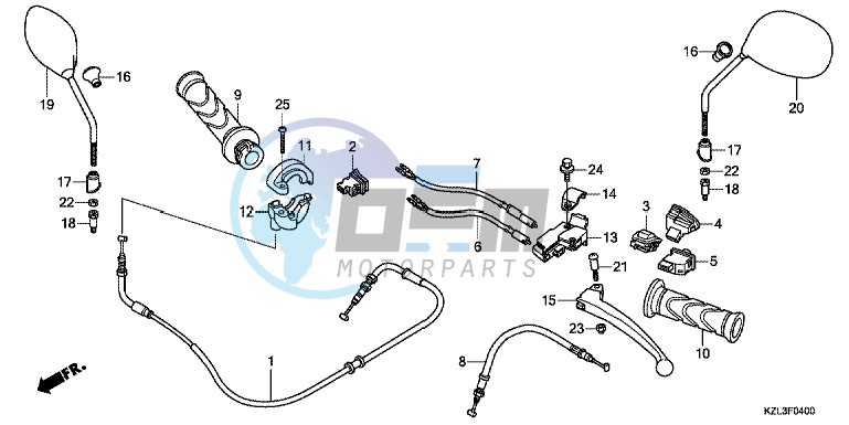 HANDLE LEVER/SWITCH/CABLE