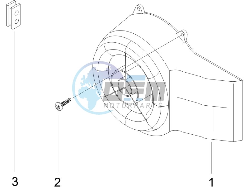 Flywheel magneto cover - Oil filter