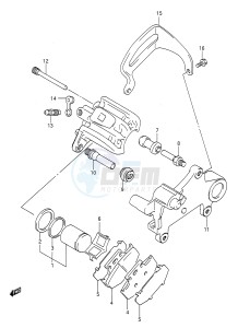 RM250 (E28) drawing REAR CALIPERS (MODEL L)