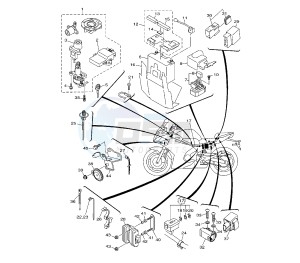 XJ6-F DIVERSION 600 drawing ELECTRICAL 2