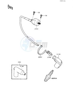 KX 125 F [KX125] (F1) [KX125] drawing IGNITION SYSTEM