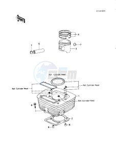 KLT 200 B [KLT200] (B1) | SOLID AXLE [KLT200] drawing CYLINDER_PISTON