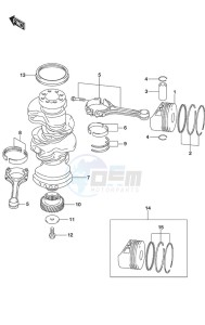 DF 225 drawing Crankshaft